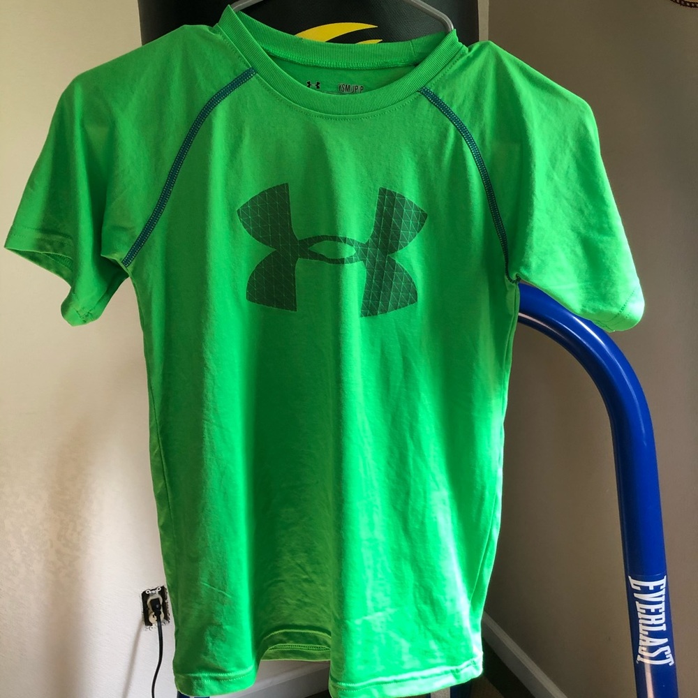 Kids Green Under Amor T Shirt